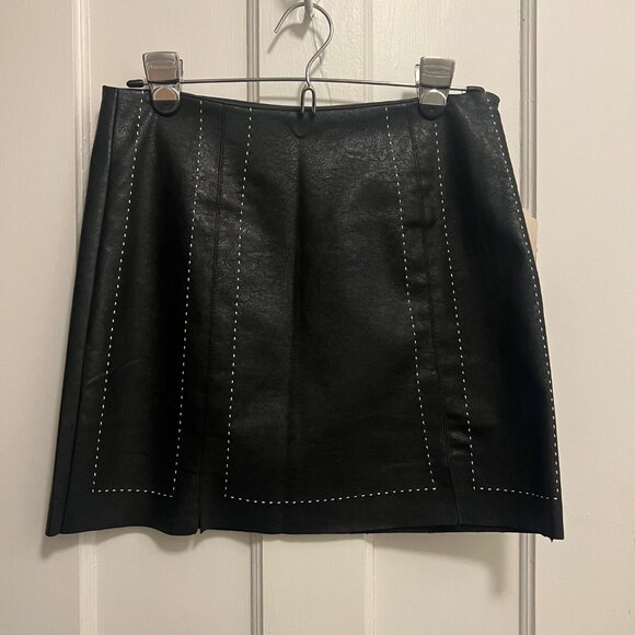 Altar'd State Dresses & Skirts - Altar'd State faux leather black mini skirt size small